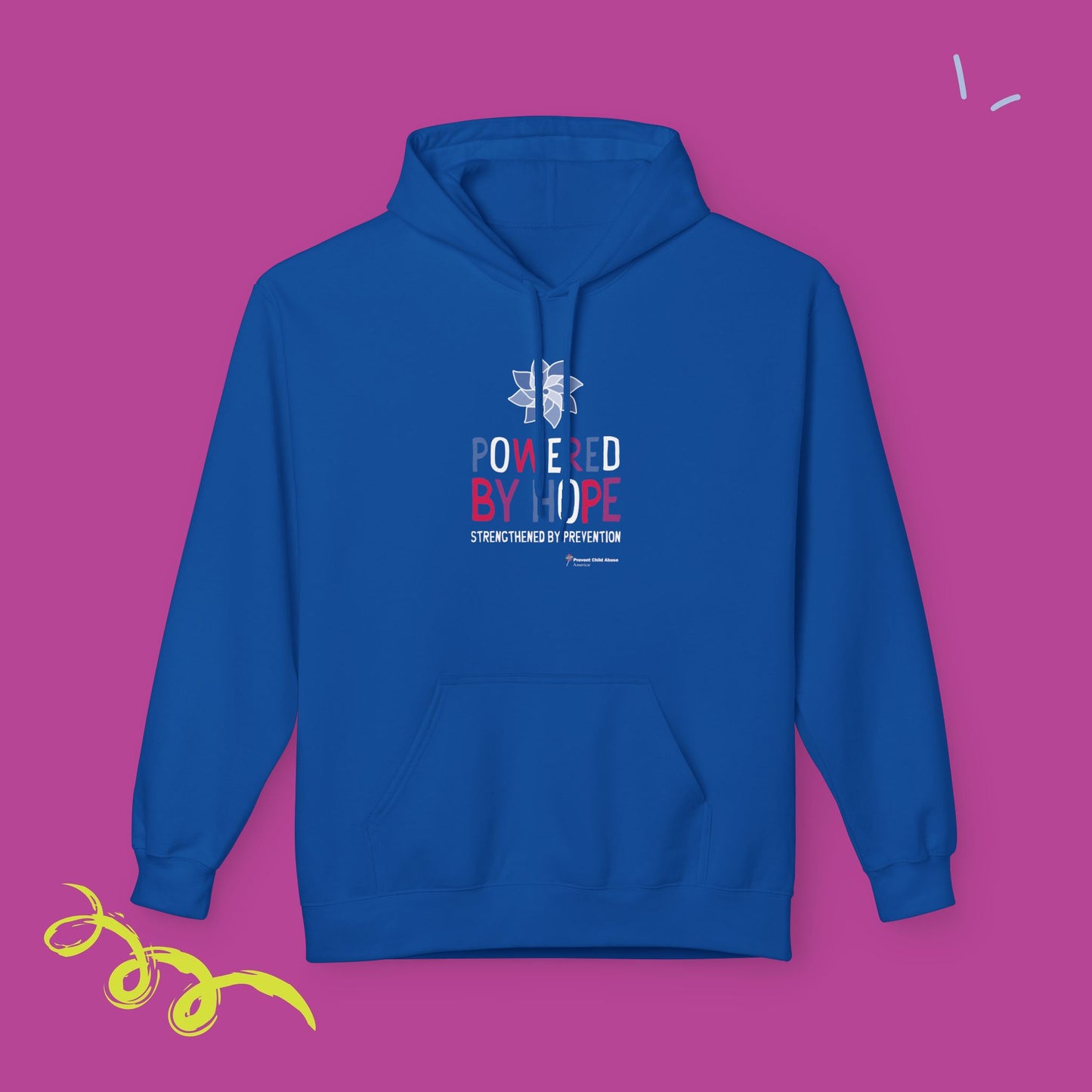 "Powered by Hope" Hoodie - Unisex Midweight Softstyle Fleece
