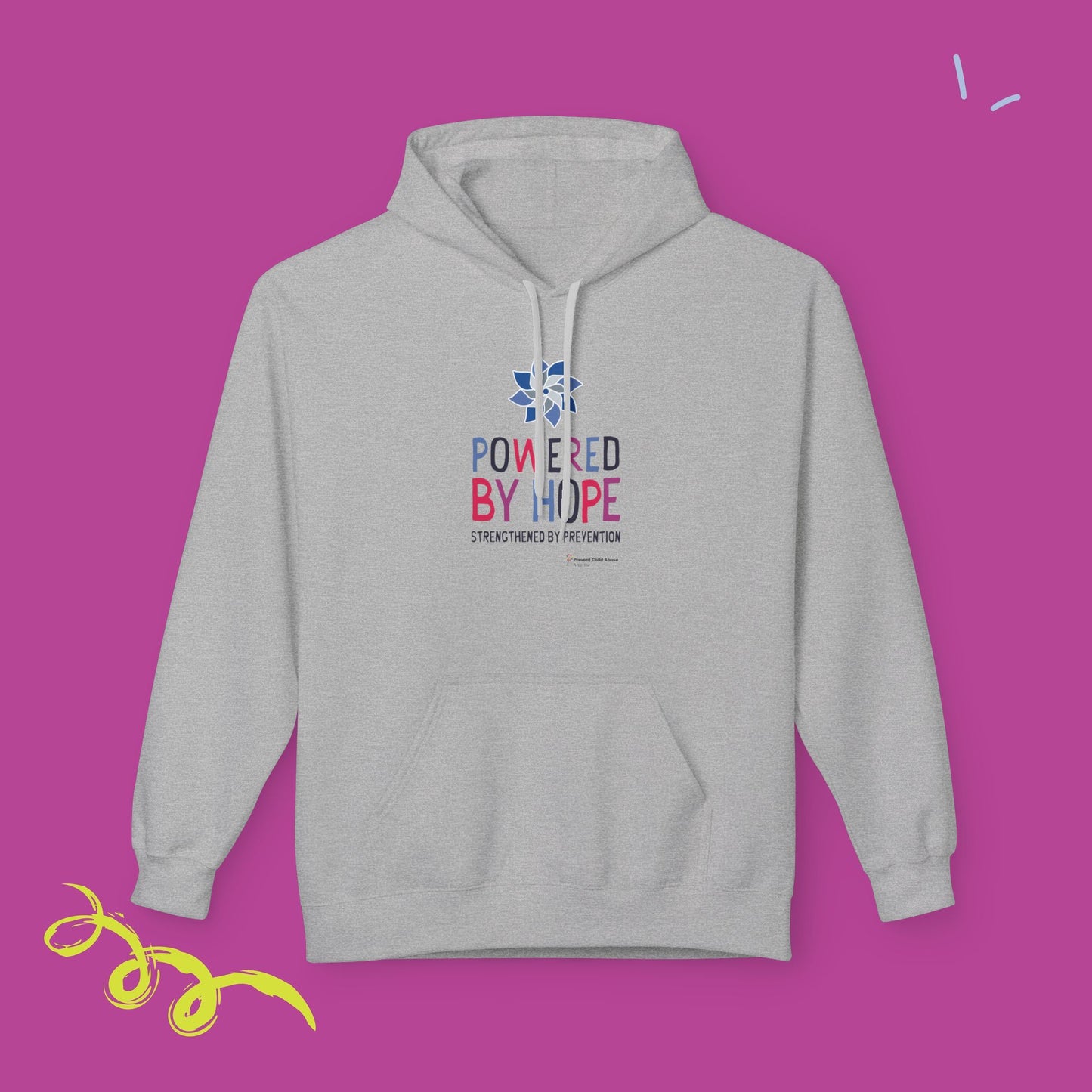 "Powered by Hope" Hoodie - Unisex Midweight Softstyle Fleece