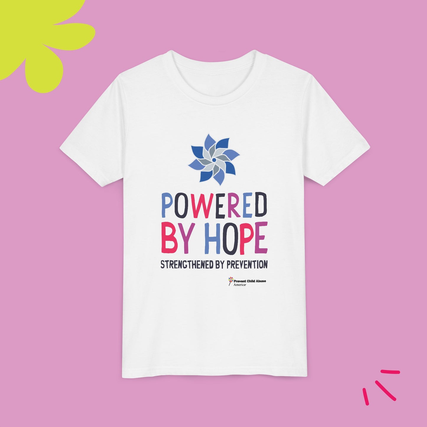 "Powered by Hope" Youth Short Sleeve Tee